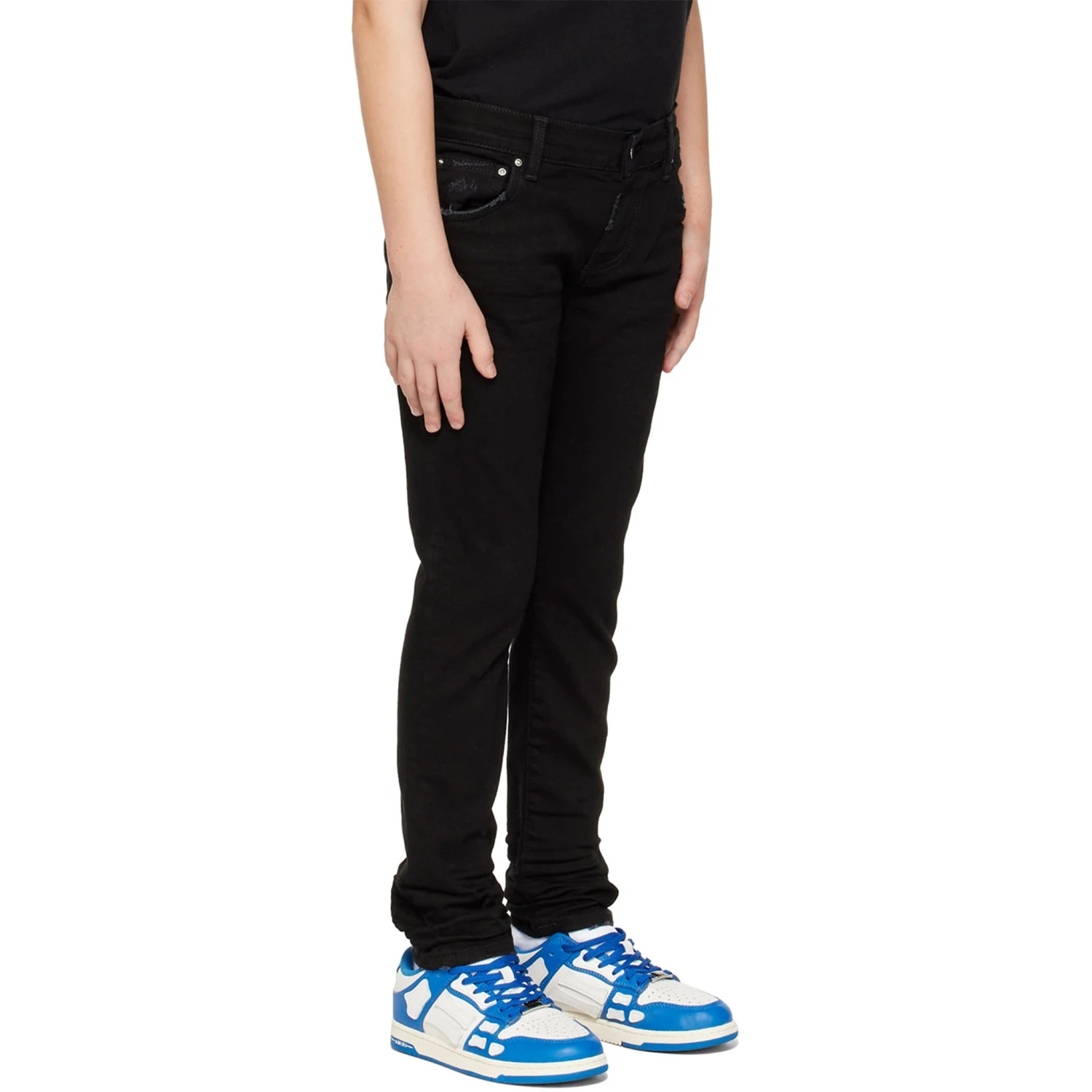 Amiri Kids Stack Black Jeans 2 Amiri Kids Stack Black Jeans - Image 2