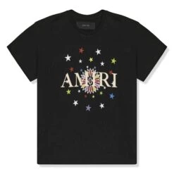 Amiri Kids Star Graphic Black T Shirt