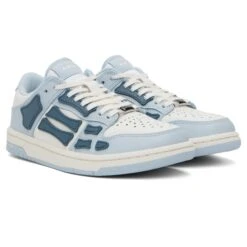 Amiri Skeleton Low Top Baby Blue White Sneaker 7 Amiri Skeleton Low Top Baby Blue White Sneaker -Creps Lockers amiri skeleton low top baby blue white sneaker ss23mfs005 853 crepslocker front side