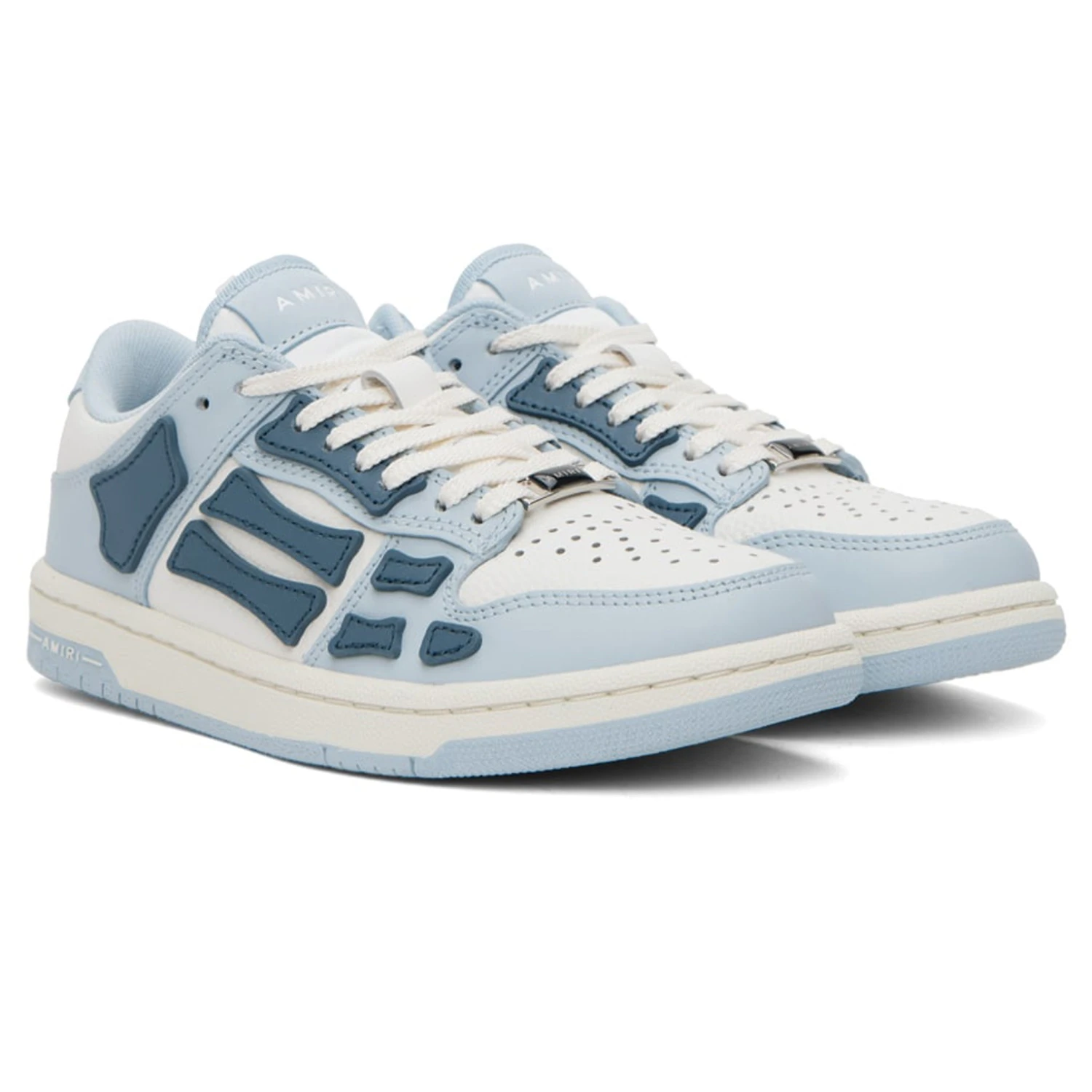 Amiri Skeleton Low Top Baby Blue White Sneaker 3 Amiri Skeleton Low Top Baby Blue White Sneaker - Image 3