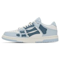 Amiri Skeleton Low Top Baby Blue White Sneaker 9 Amiri Skeleton Low Top Baby Blue White Sneaker -Creps Lockers amiri skeleton low top baby blue white sneaker ss23mfs005 853 crepslocker side