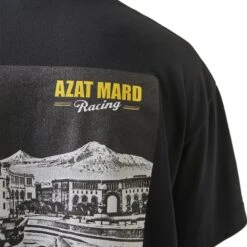 Azat Mard Yerevan Racing T Shirt Black 16 Azat Mard Yerevan Racing T Shirt Black -Creps Lockers azat mard yerevan racing t shirt black fw23033 model back close up