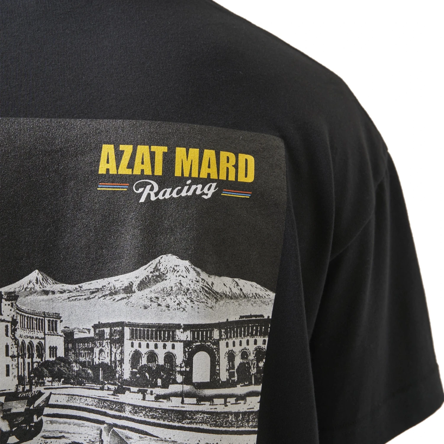 Azat Mard Yerevan Racing T Shirt Black 7 Azat Mard Yerevan Racing T Shirt Black - Image 7