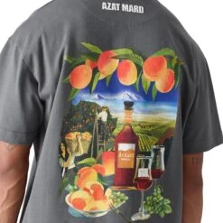 Azat Mard X Ararat Brandy Limited Edition T Shirt Charcoal 14 Azat Mard X Ararat Brandy Limited Edition T Shirt Charcoal -Creps Lockers azatmardxararatbrandylimitededitiontshirtcharcoalss23048backclose