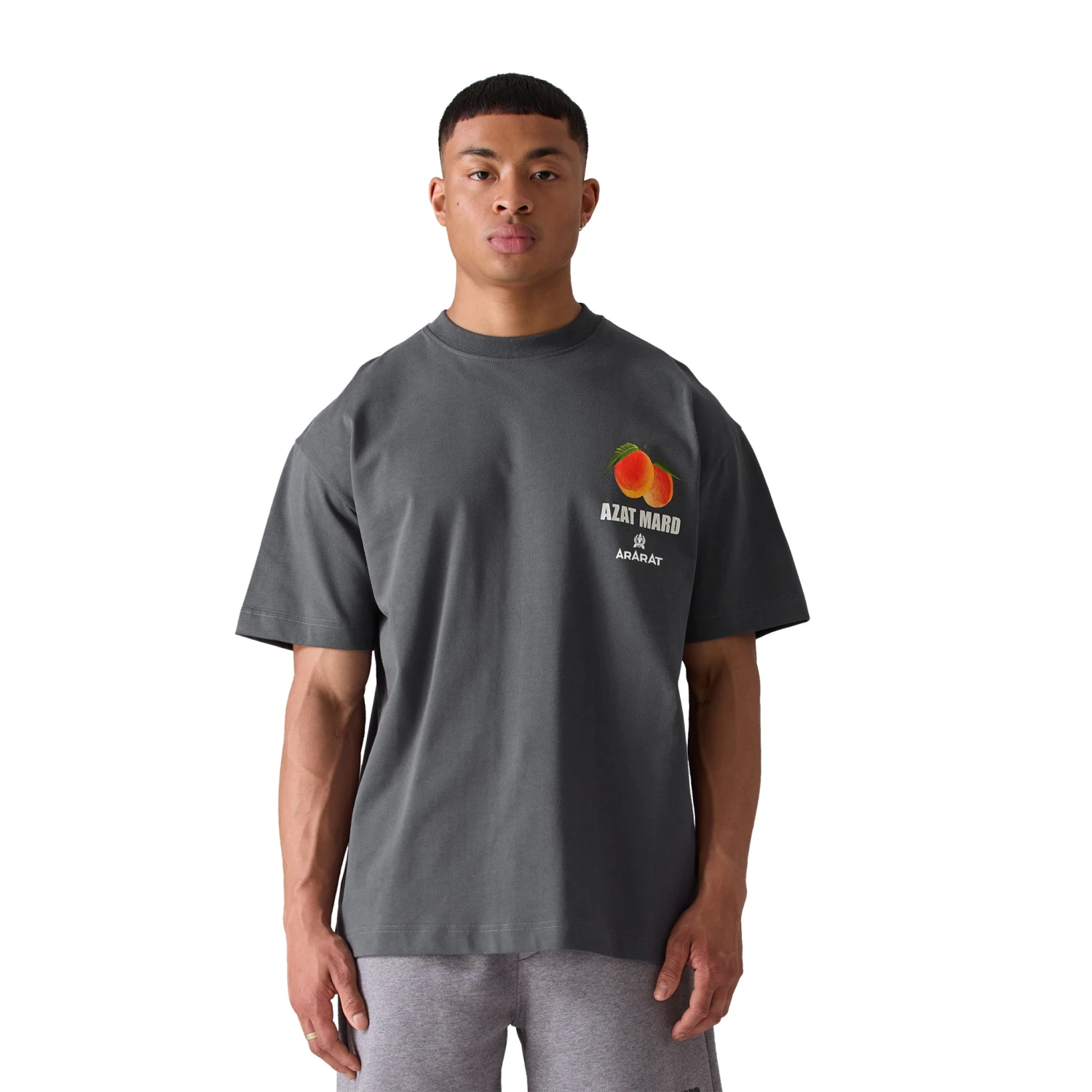 Azat Mard X Ararat Brandy Limited Edition T Shirt Charcoal 4 Azat Mard X Ararat Brandy Limited Edition T Shirt Charcoal - Image 4