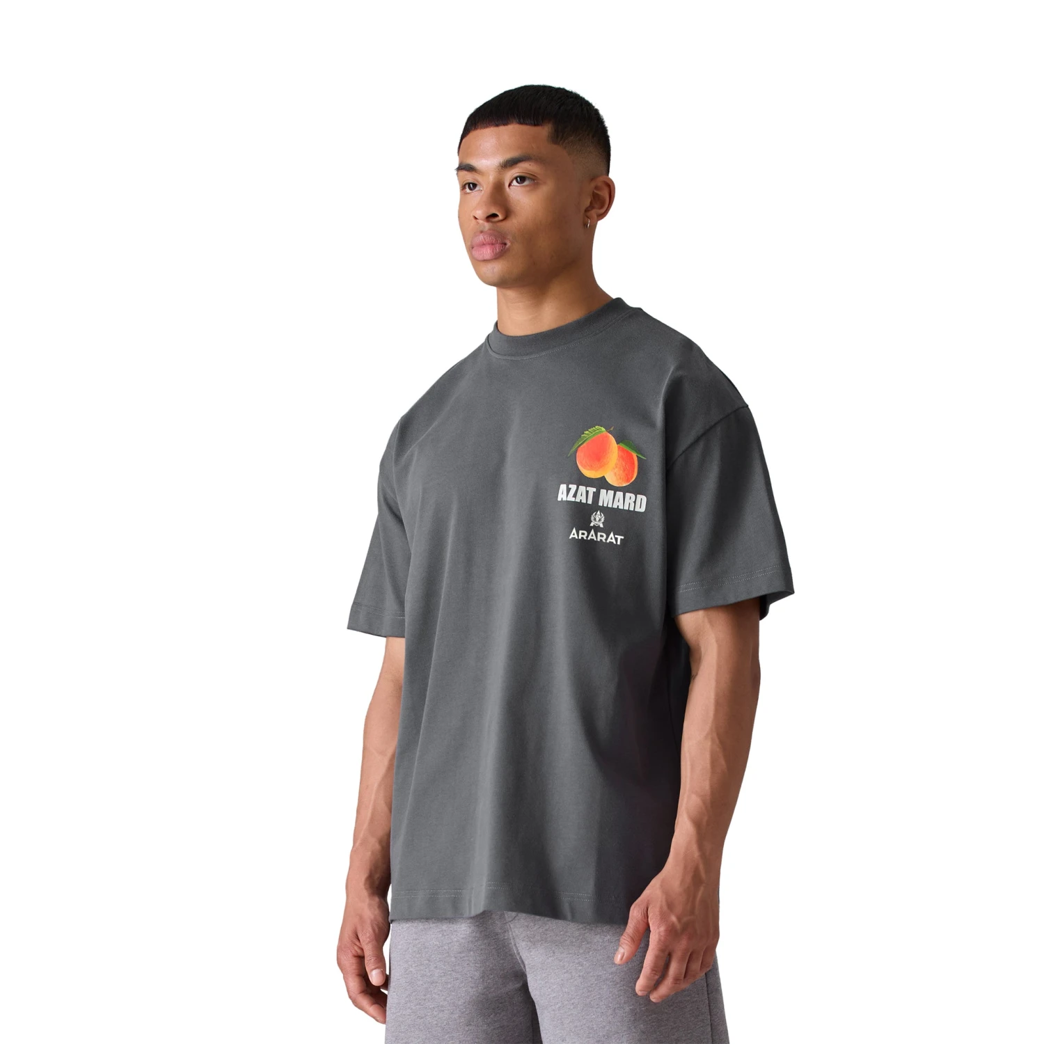 Azat Mard X Ararat Brandy Limited Edition T Shirt Charcoal 3 Azat Mard X Ararat Brandy Limited Edition T Shirt Charcoal - Image 3