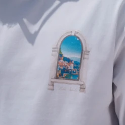 Belier Amalfi Arch White T Shirt -Creps Lockers belier amalfi arch white t shirt detailed front