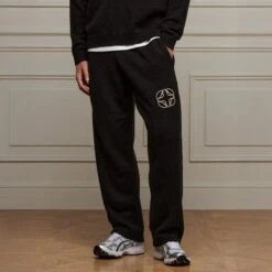 Belier Black Mohair Knit Sweatpants