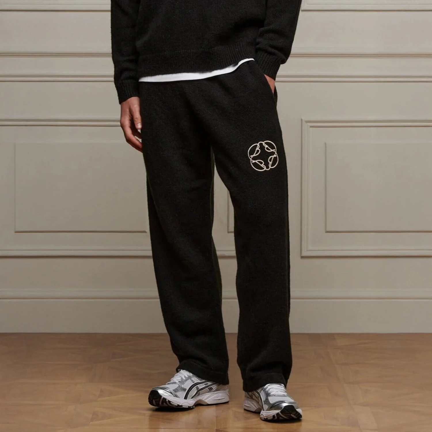 Belier Black Mohair Knit Sweatpants 1 Belier Black Mohair Knit Sweatpants
