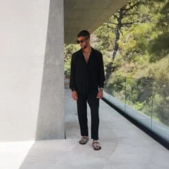 Belier Black Pleated Trousers 6 Belier Black Pleated Trousers -Creps Lockers belier black pleated trousers