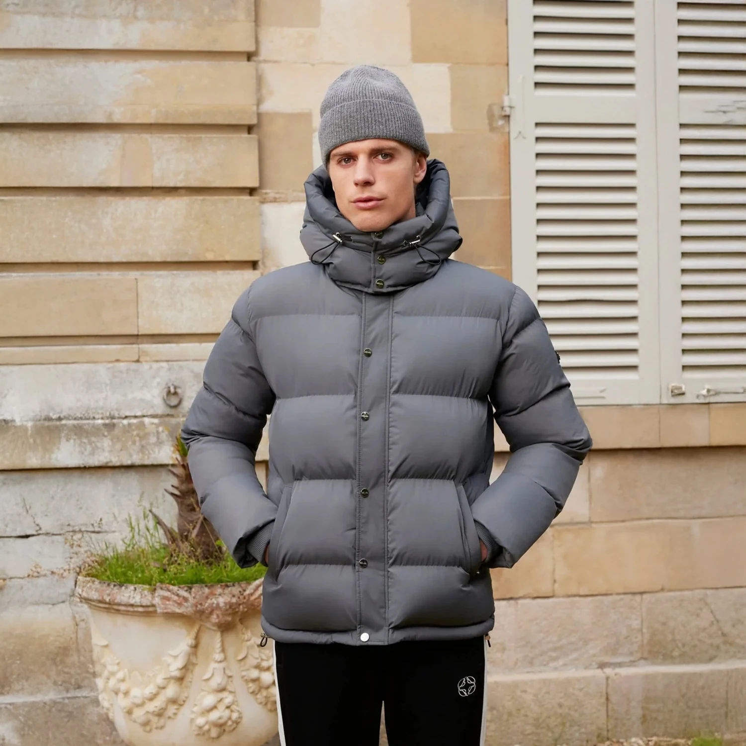 Belier Charcoal Puffer Jacket 1 Belier Charcoal Puffer Jacket