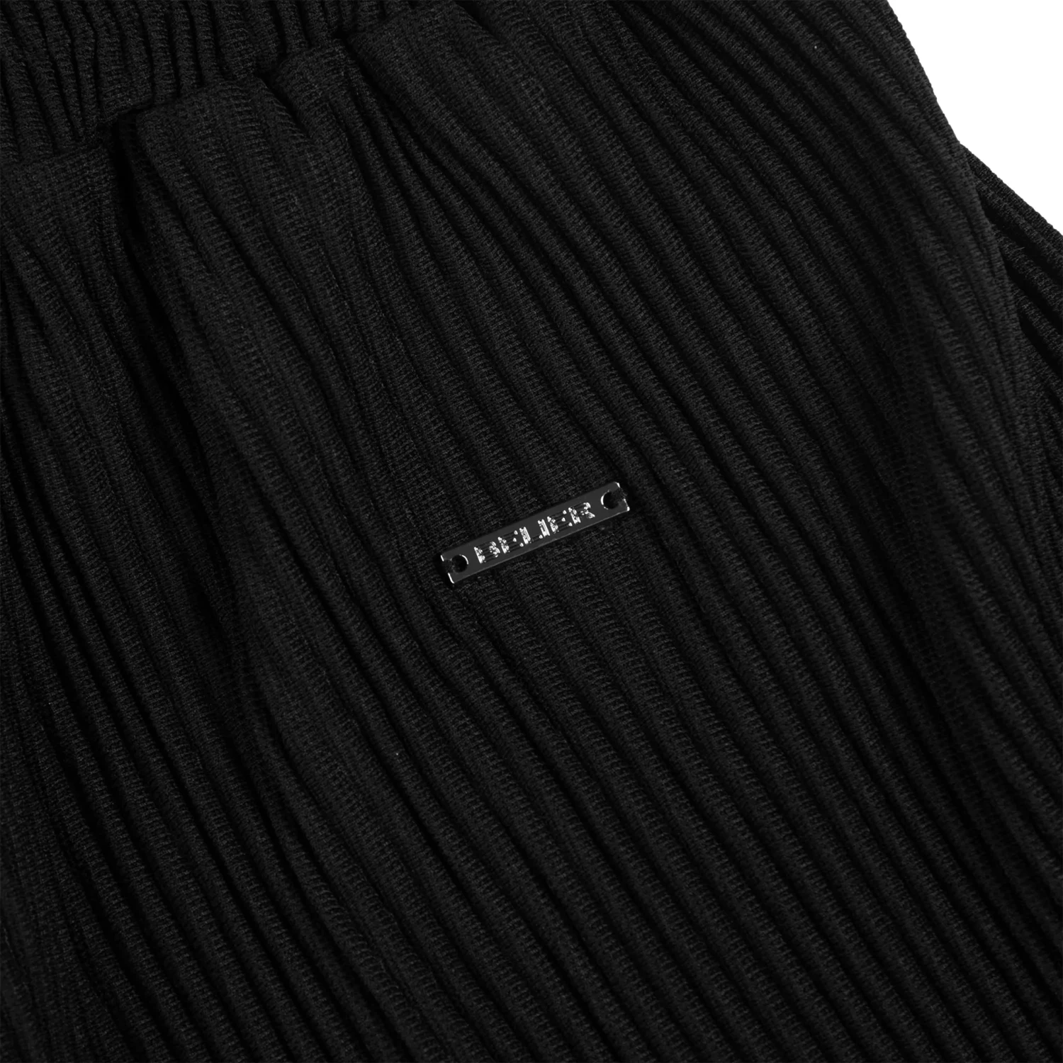 Belier Pleated Black Shorts 4 Belier Pleated Black Shorts - Image 4
