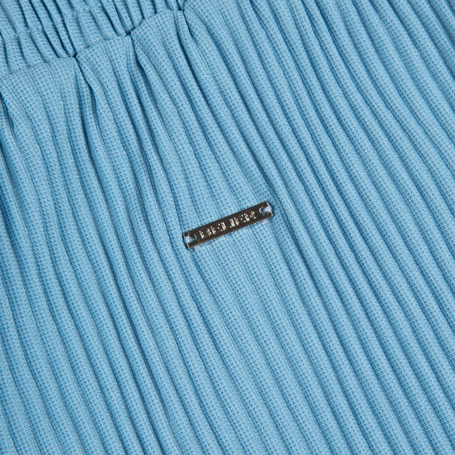 Belier Pleated Light Blue Shorts 6 Belier Pleated Light Blue Shorts - Image 6