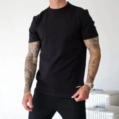 Belier Premium Black T Shirt -Creps Lockers belier premium black t shirt front 1
