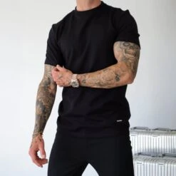 Belier Premium Black T Shirt -Creps Lockers belier premium black t shirt front