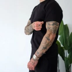 Belier Premium Black T Shirt -Creps Lockers belier premium black t shirt front side