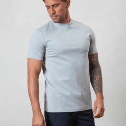 Belier Premium Plain Grey Marl T Shirt 7 Belier Premium Plain Grey Marl T Shirt -Creps Lockers belier premium plain grey marl t shirt front side f052d739 ac7a 4b22 a45a a7daa0ff4cfd