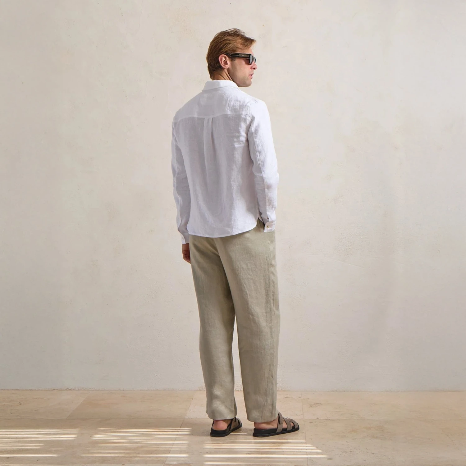 Belier Premium White Linen Shirt 4 Belier Premium White Linen Shirt - Image 4
