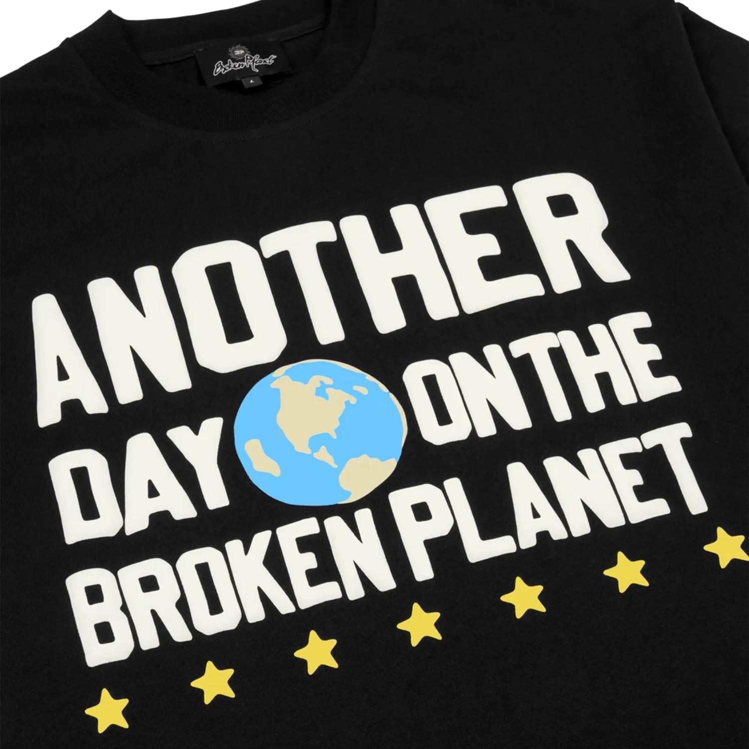 Broken Planet Another Day Midnight Black T Shirt 3 Broken Planet Another Day Midnight Black T Shirt - Image 3