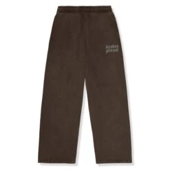Broken Planet Basics Wide Leg Washed Mocha Sweatpants