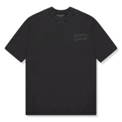 Broken Planet Basics Washed Midnight Black T Shirt
