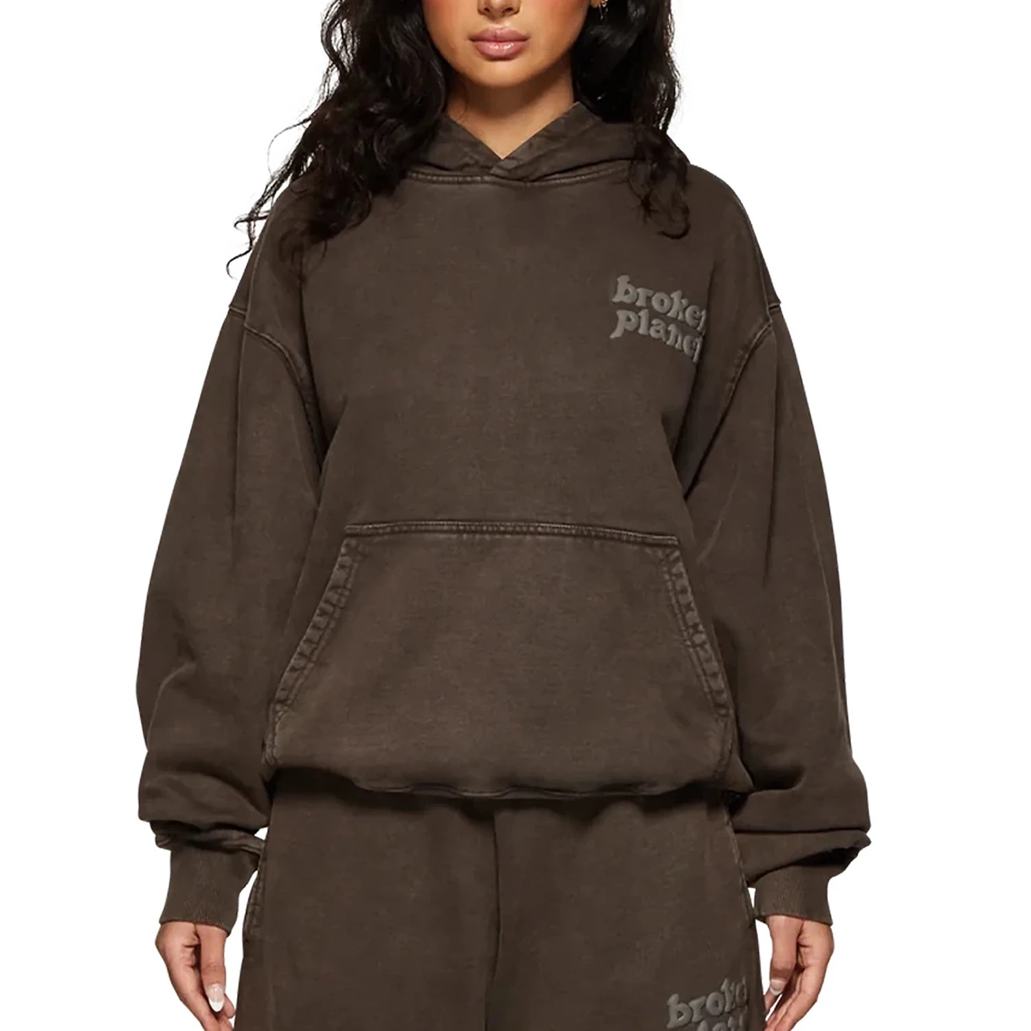 Broken Planet Basics Washed Mocha Hoodie 2 Broken Planet Basics Washed Mocha Hoodie - Image 2