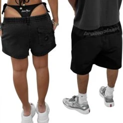 Broken Planet Black Swimming Shorts 11 Broken Planet Black Swimming Shorts -Creps Lockers broken planet black swimming shorts model back