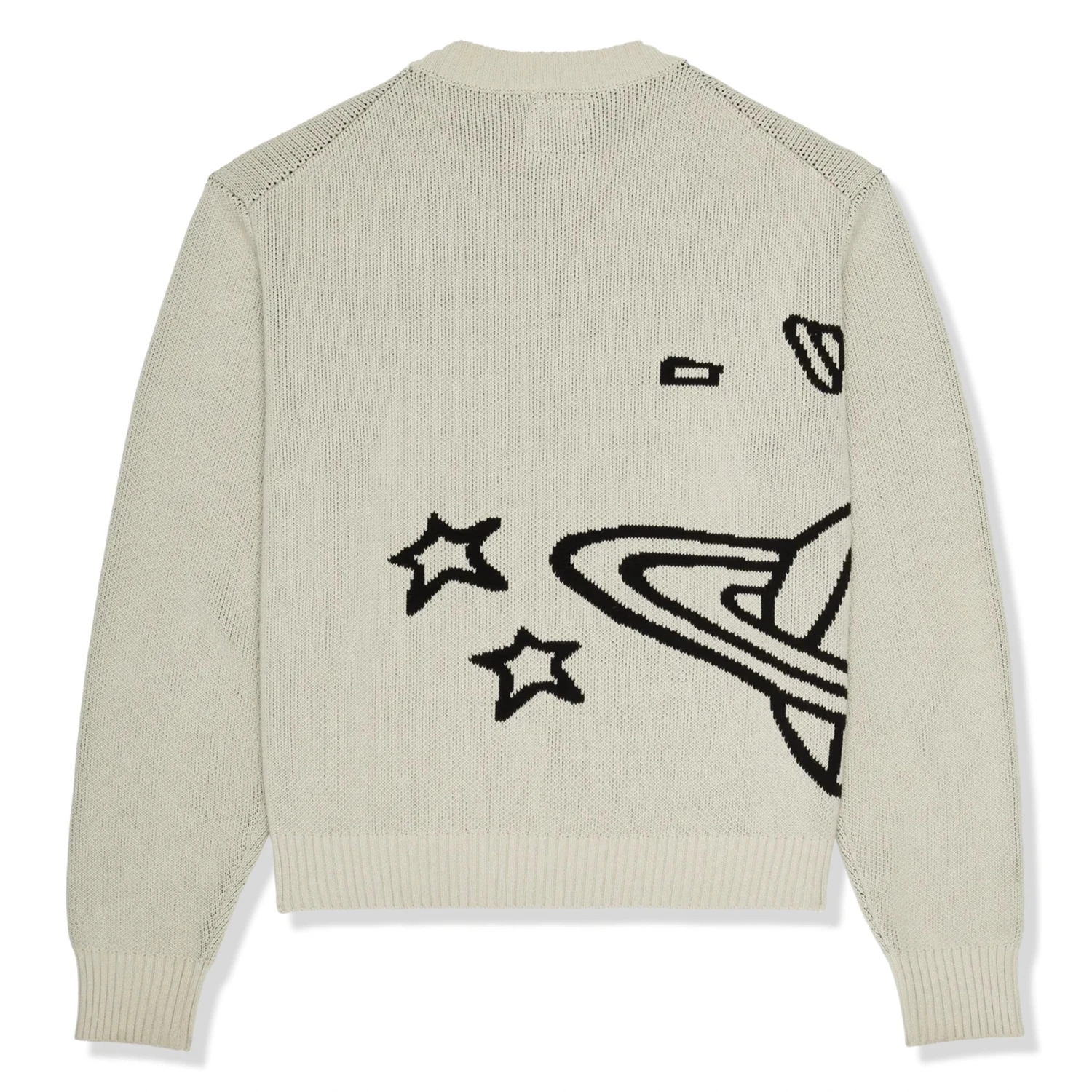 Broken Planet Bone White Planet Knit Sweatshirt 2 Broken Planet Bone White Planet Knit Sweatshirt - Image 2
