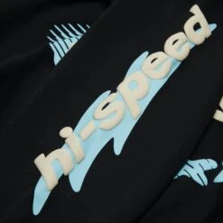 Broken Planet Cosmic Speed Hoodie Midnight Black -Creps Lockers broken planet cosmic speed hoodie midnight black bp cs hd m black sleeve