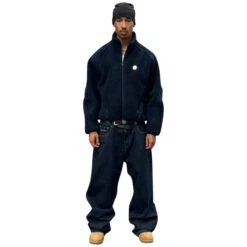 Broken Planet Dark Blue Polar Fleece 8 Broken Planet Dark Blue Polar Fleece -Creps Lockers broken planet dark blue polar fleece bp pbs24 pf d blue model full