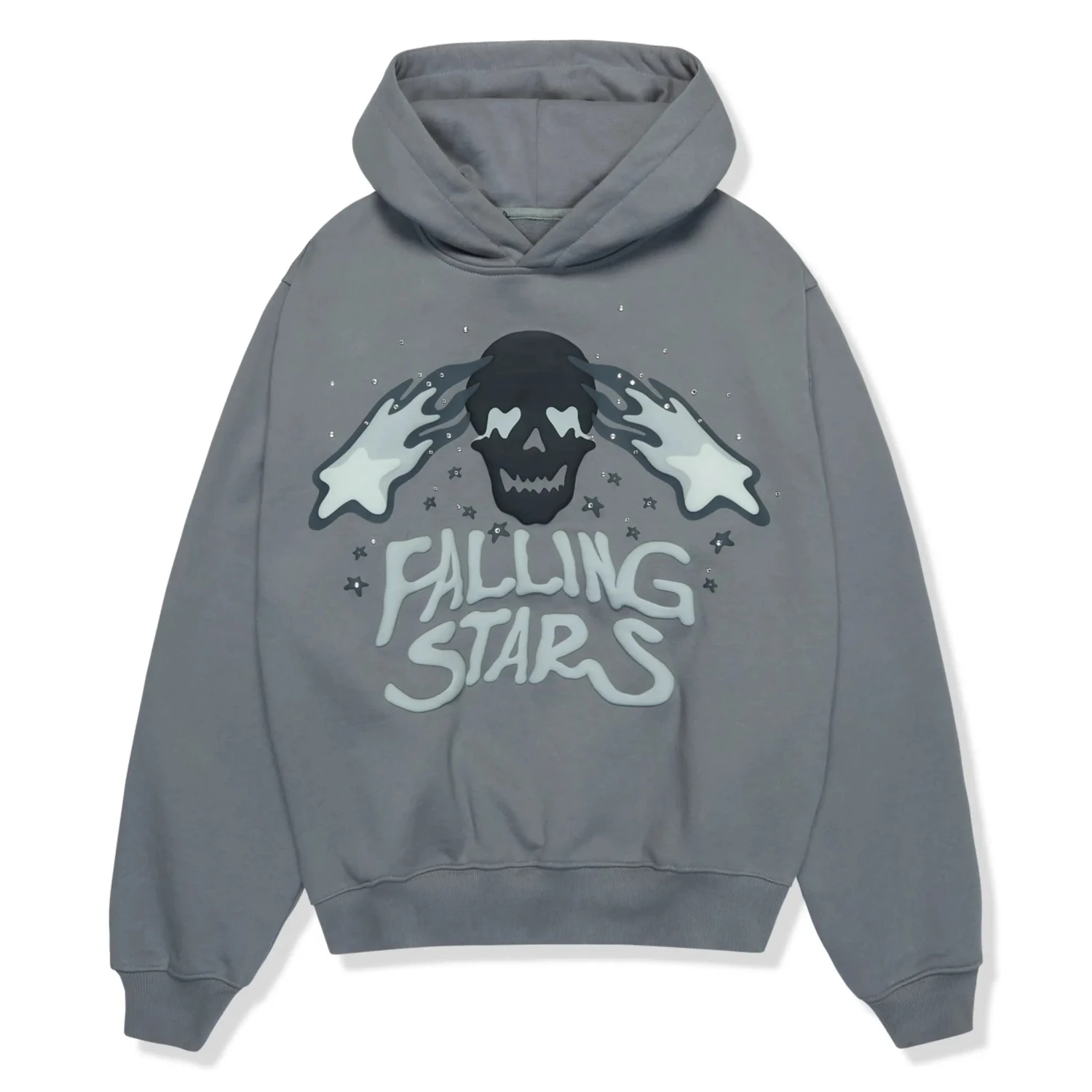 Broken Planet Falling Stars Dark Grey Hoodie 1 Broken Planet Falling Stars Dark Grey Hoodie