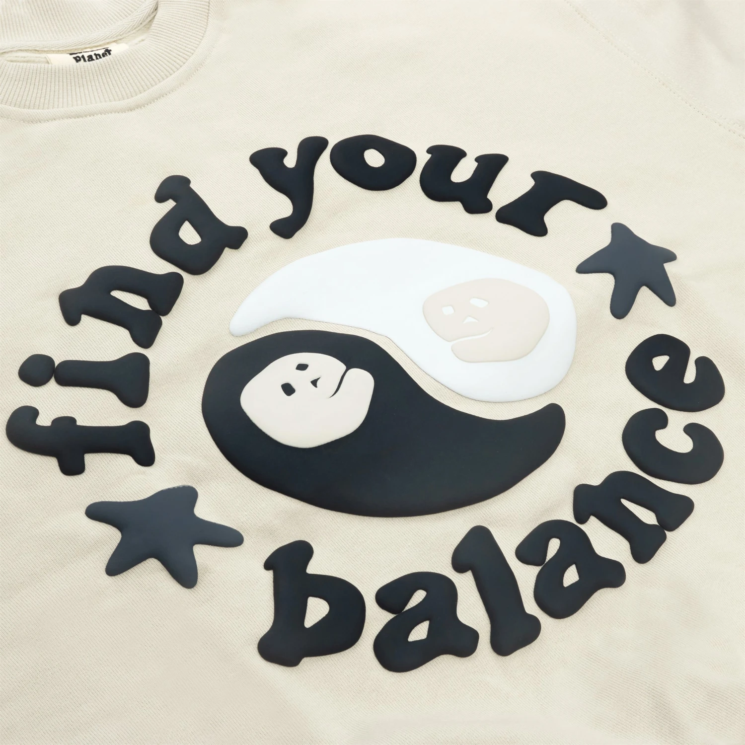 Broken Planet Find Your Balance Bone White Crewneck 4 Broken Planet Find Your Balance Bone White Crewneck - Image 4