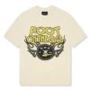 Broken Planet Foot On The Gas Vanilla White T Shirt