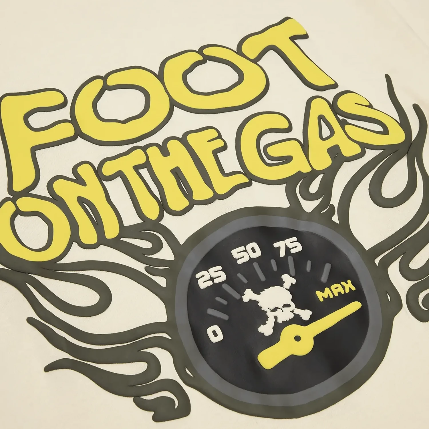 Broken Planet Foot On The Gas Vanilla White T Shirt 5 Broken Planet Foot On The Gas Vanilla White T Shirt - Image 5