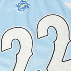 Broken Planet Light Blue Football Jersey -Creps Lockers broken planet light blue football jersey detail 1