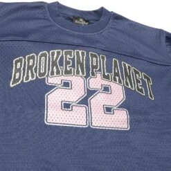 Broken Planet Mesh Outerspace Blue Jersey 7 Broken Planet Mesh Outerspace Blue Jersey -Creps Lockers broken planet mesh outerspace blue jersey front detail