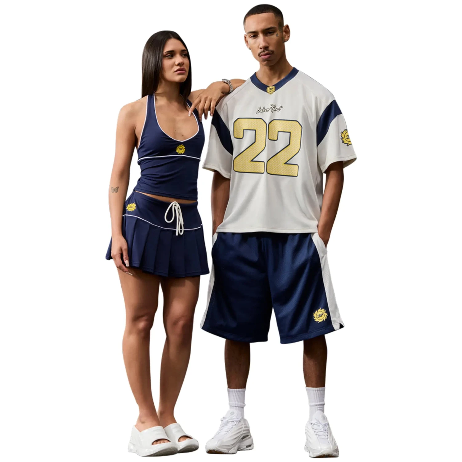 Broken Planet Mesh White Blue Shorts 2 Broken Planet Mesh White Blue Shorts - Image 2