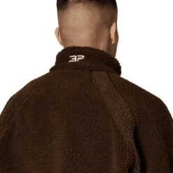 Broken Planet Mocha Polar Fleece -Creps Lockers broken planet mocha polar fleece bp pl fl m brown model back detail