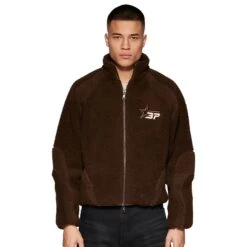 Broken Planet Mocha Polar Fleece -Creps Lockers broken planet mocha polar fleece bp pl fl m brown model front