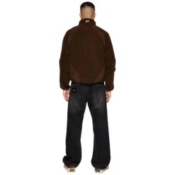 Broken Planet Mocha Polar Fleece -Creps Lockers broken planet mocha polar fleece bp pl fl m brown model full back