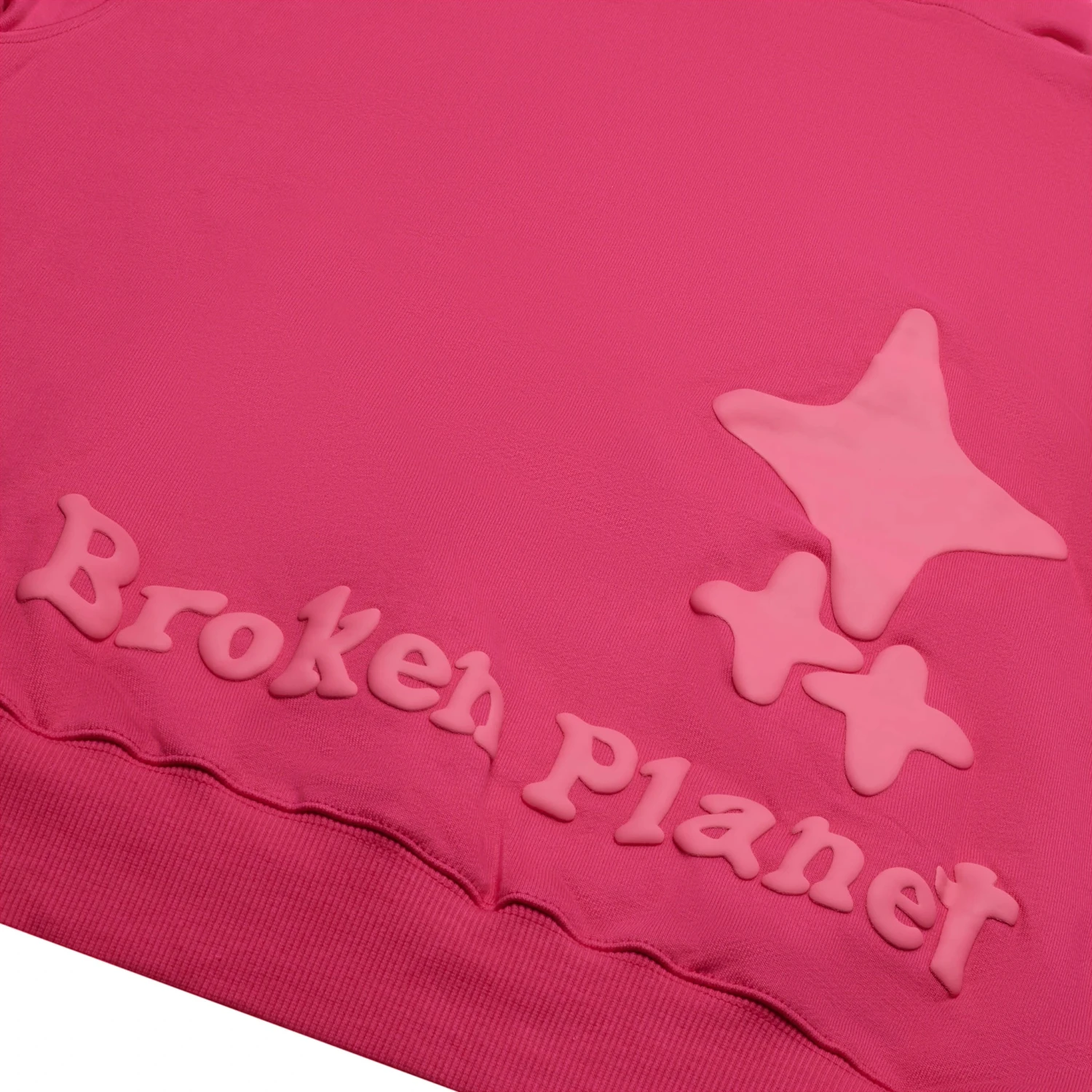 Broken Planet Monochrome Fuchsia Pink Hoodie 3 Broken Planet Monochrome Fuchsia Pink Hoodie - Image 3