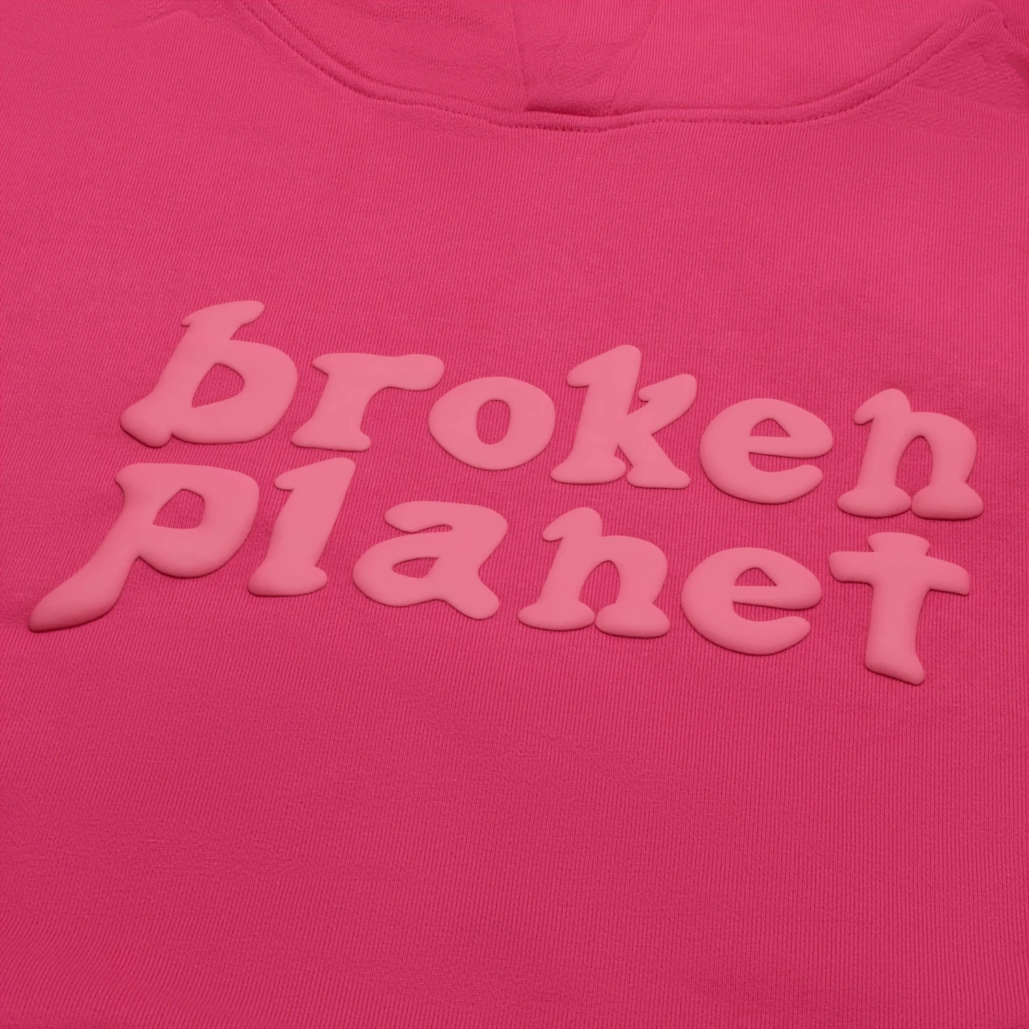 Broken Planet Monochrome Fuchsia Pink Hoodie 4 Broken Planet Monochrome Fuchsia Pink Hoodie - Image 4