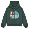 Broken Planet My Planet Emerald Green Zip-Up Hoodie