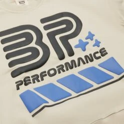 Broken Planet Performance Bone White Crewneck -Creps Lockers broken planet performance bone white crewneck bp bpp cn b white logo