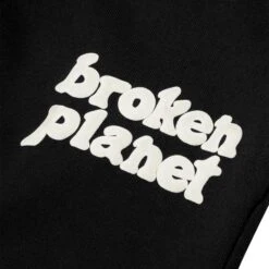 Broken Planet Straight Leg Midnight Black Sweatpants 6 Broken Planet Straight Leg Midnight Black Sweatpants -Creps Lockers broken planet straight leg midnight black sweatpants front detail