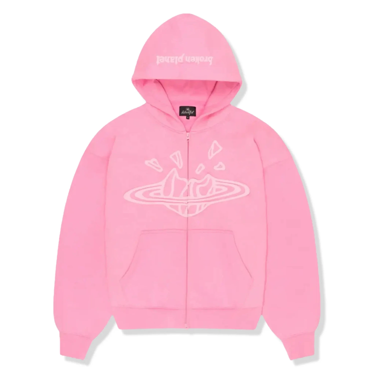 Broken Planet Sun Washed Pink Zip-Up Hoodie 1 Broken Planet Sun Washed Pink Zip-Up Hoodie