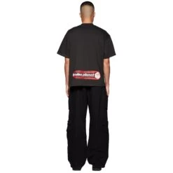 Broken Planet The Future Is Here Midnight Black T Shirt -Creps Lockers broken planet the future is here midnight black t shirt bp tfih ts s black model back