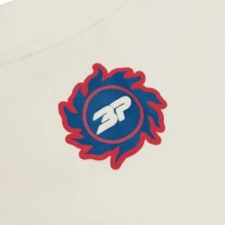 Broken Planet Vanilla White Star T Shirt -Creps Lockers broken planet vanilla white star t shirt back detail