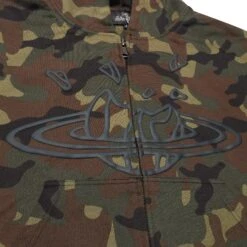 Broken Planet Zip-Up Camo Green Hoodie 5 Broken Planet Zip-Up Camo Green Hoodie -Creps Lockers broken planet zip up camo green hoodie detail