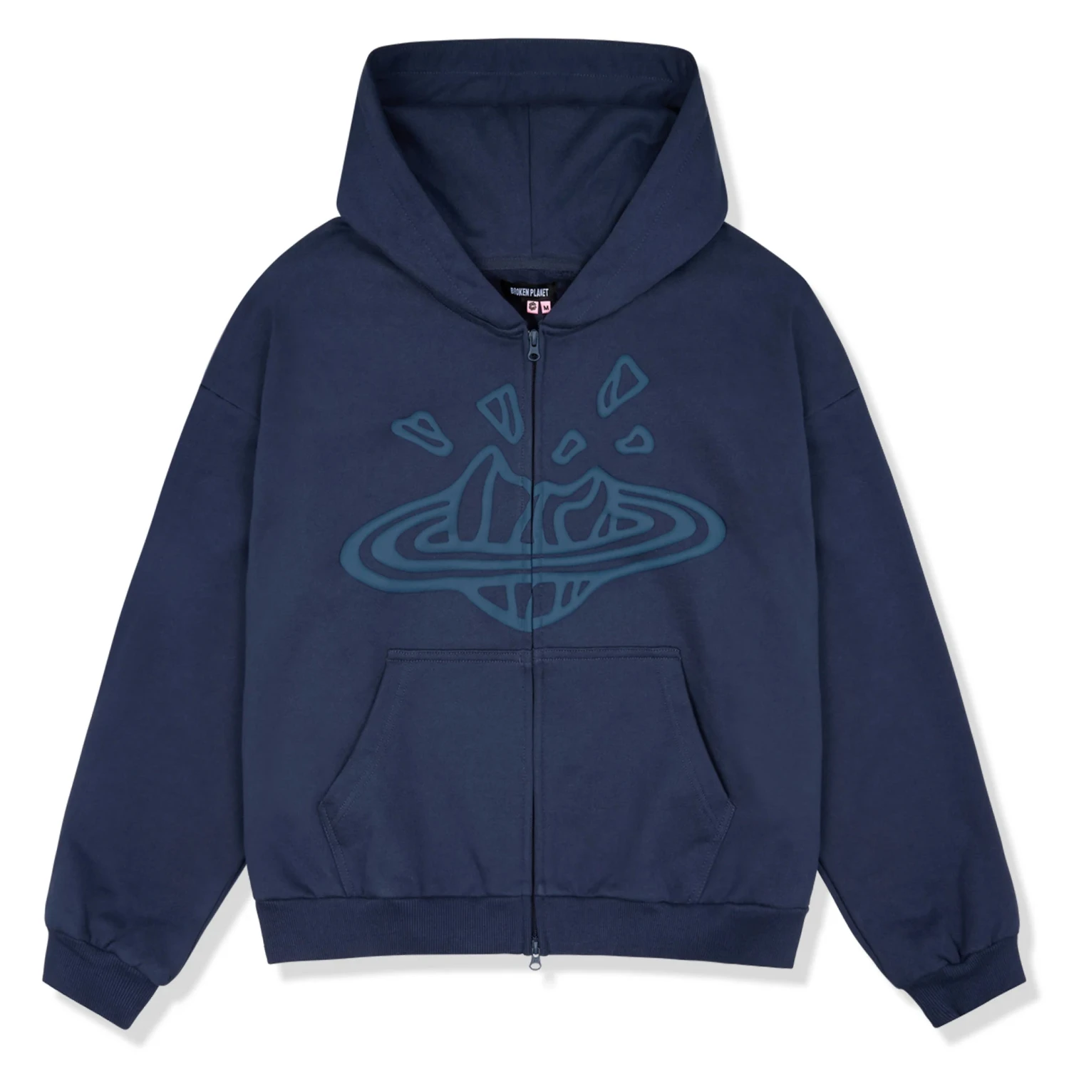 Broken Planet Zip-Up Deep Navy Hoodie 1 Broken Planet Zip-Up Deep Navy Hoodie